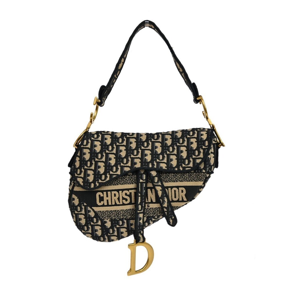 Christian Dior Saddle Oblique Denim Medium